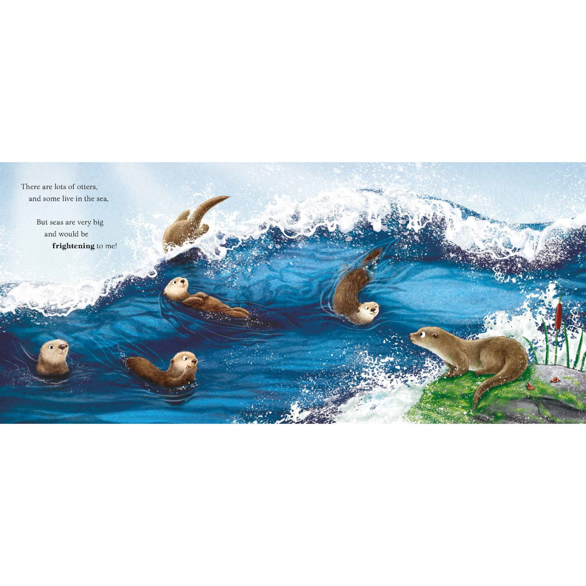 Sample pages (3) from 'I am Oliver the Otter' by Pam Ayres and Nicola O'Byrne - preschool paperback