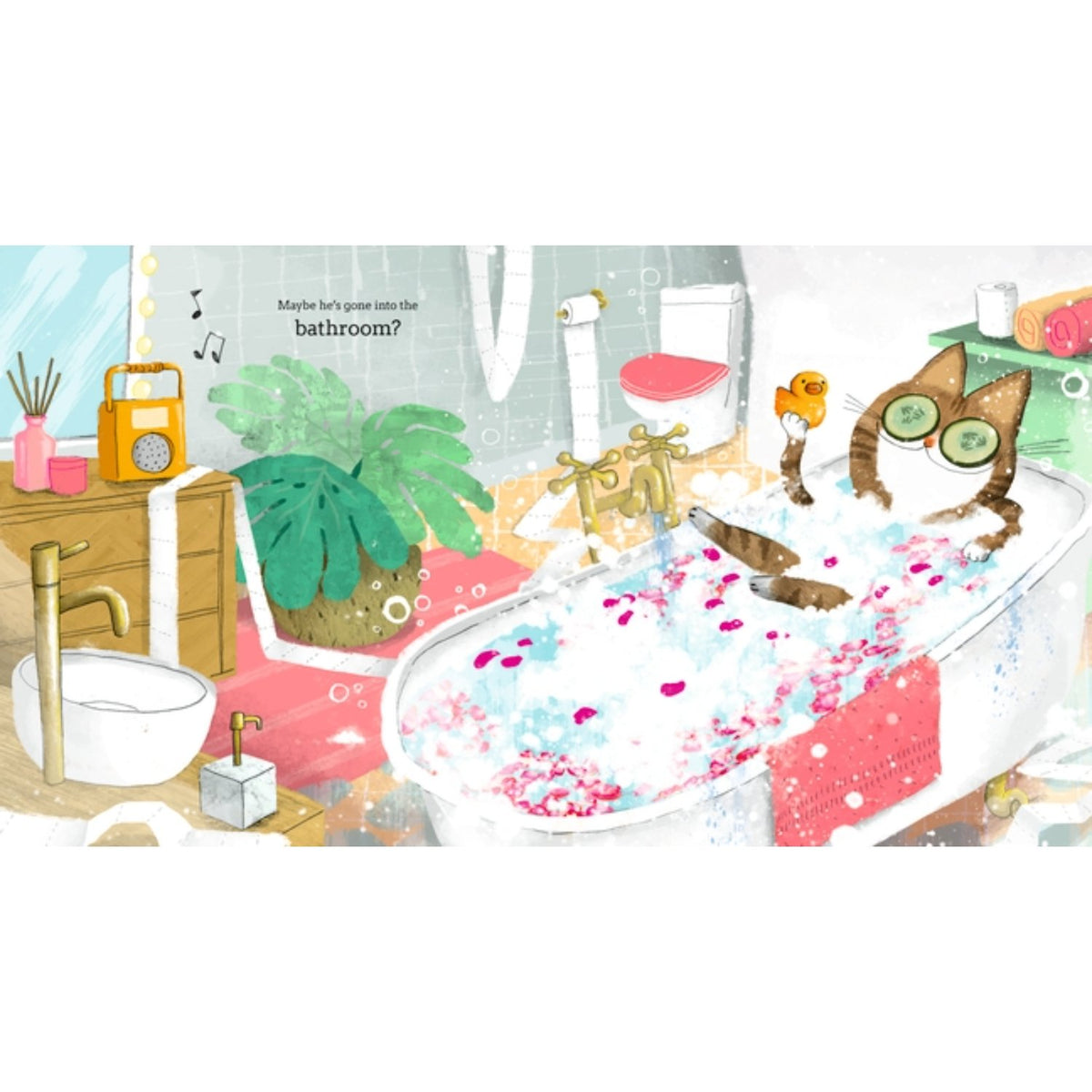 Sample pages (4) from 'Neighbour's Cat' by Michael Rosen and Alex Willmore - preschool paperback