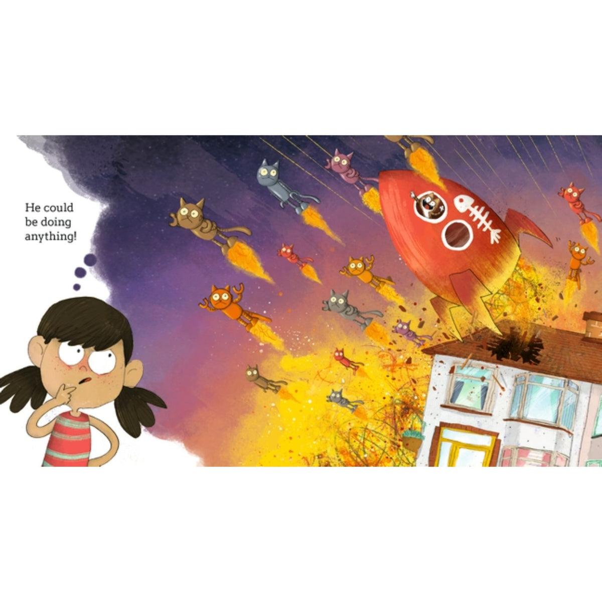 Sample pages (5) from 'Neighbour's Cat' by Michael Rosen and Alex Willmore - preschool paperback