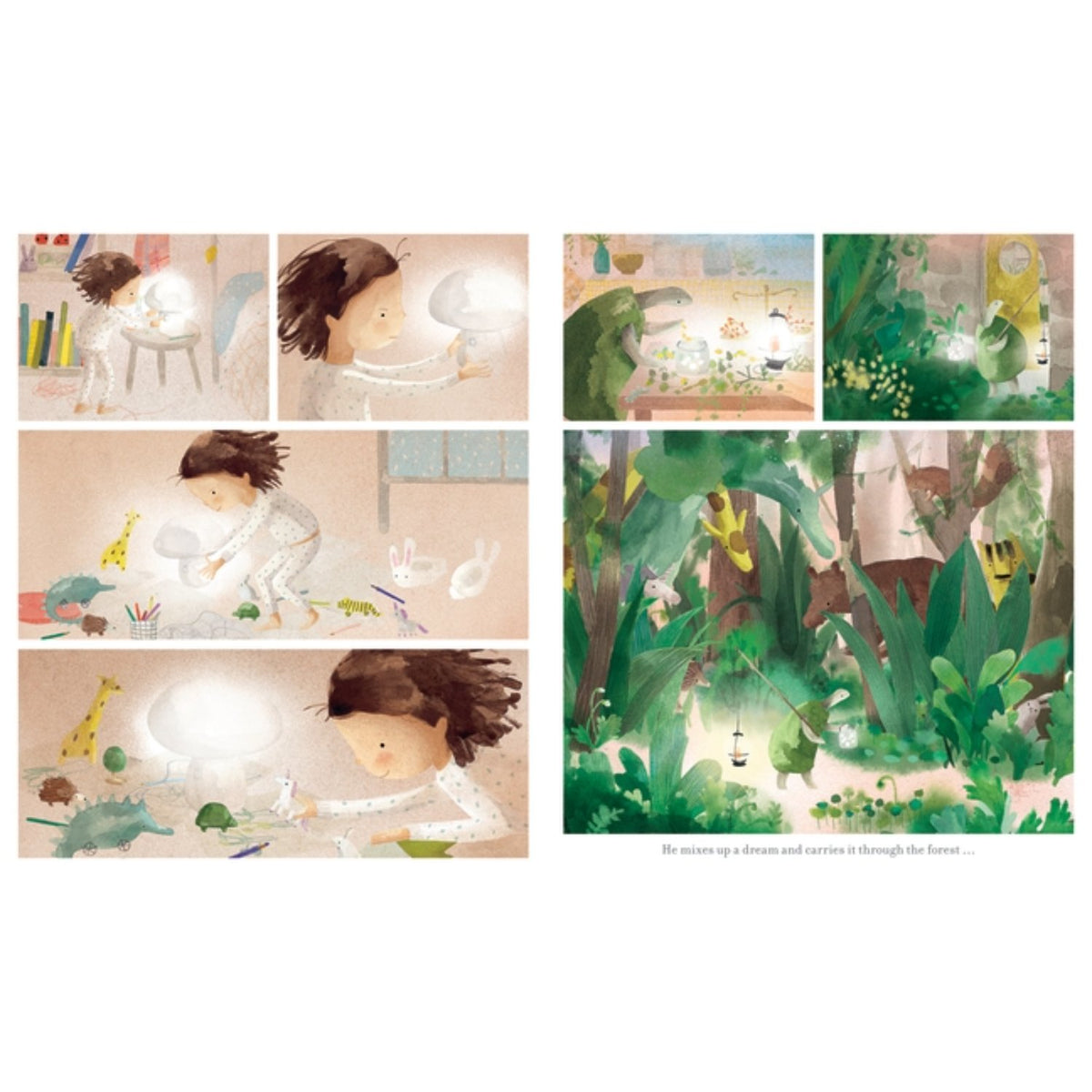 Sample pages (2) from 'Dream Keeper' by Anna Walker - preschool hardcover