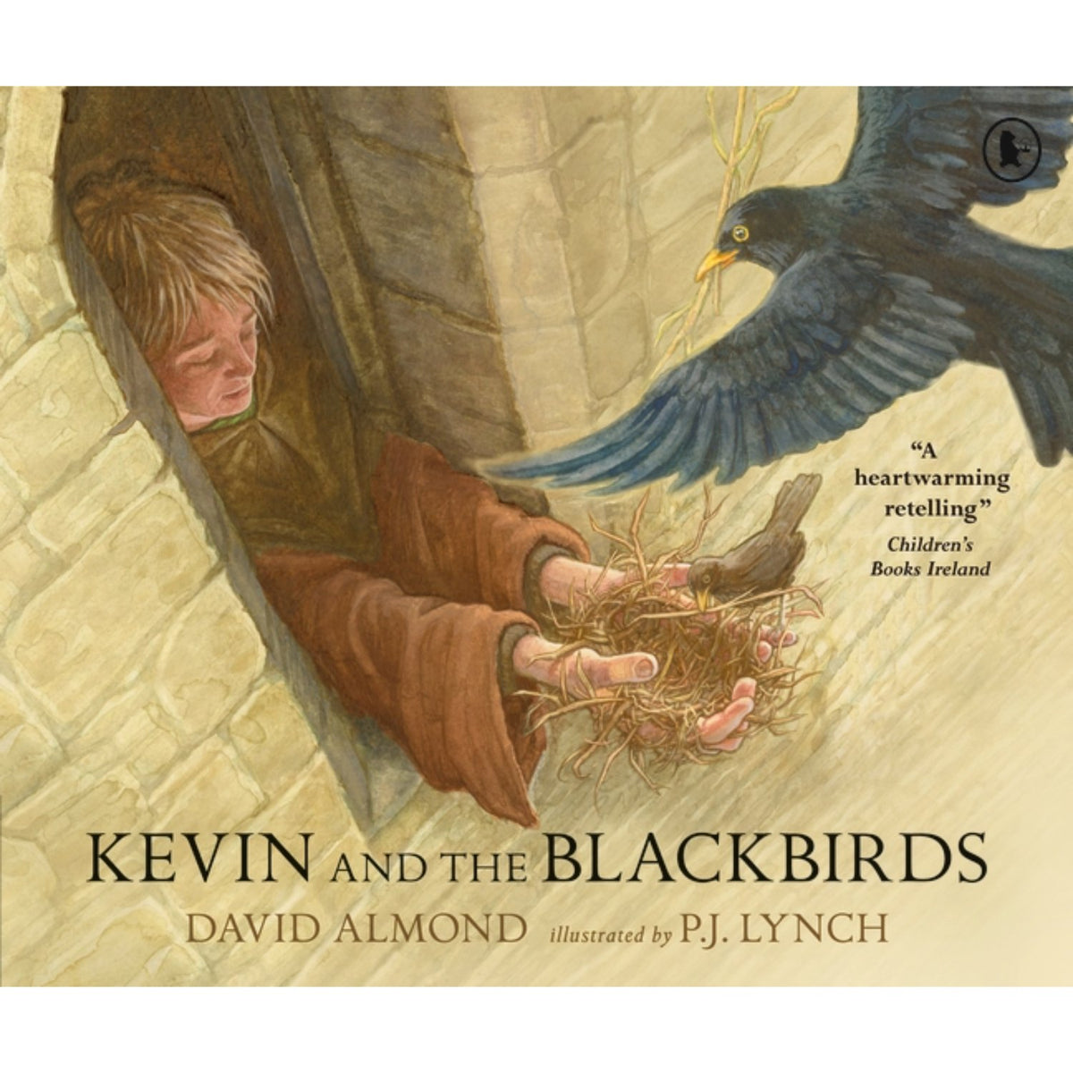 Preschool paperback cover: 'Kevin and the Blackbirds' by David Almond and P.J. Lynch