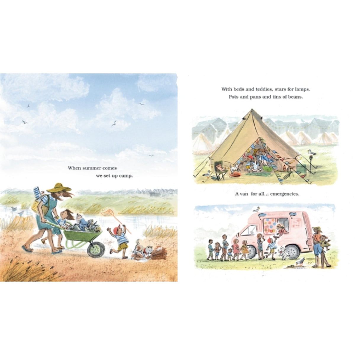 Sample pages (3) from 'Enchanted Beach' by Esther Freud and Emma Chinnery - preschool paperback