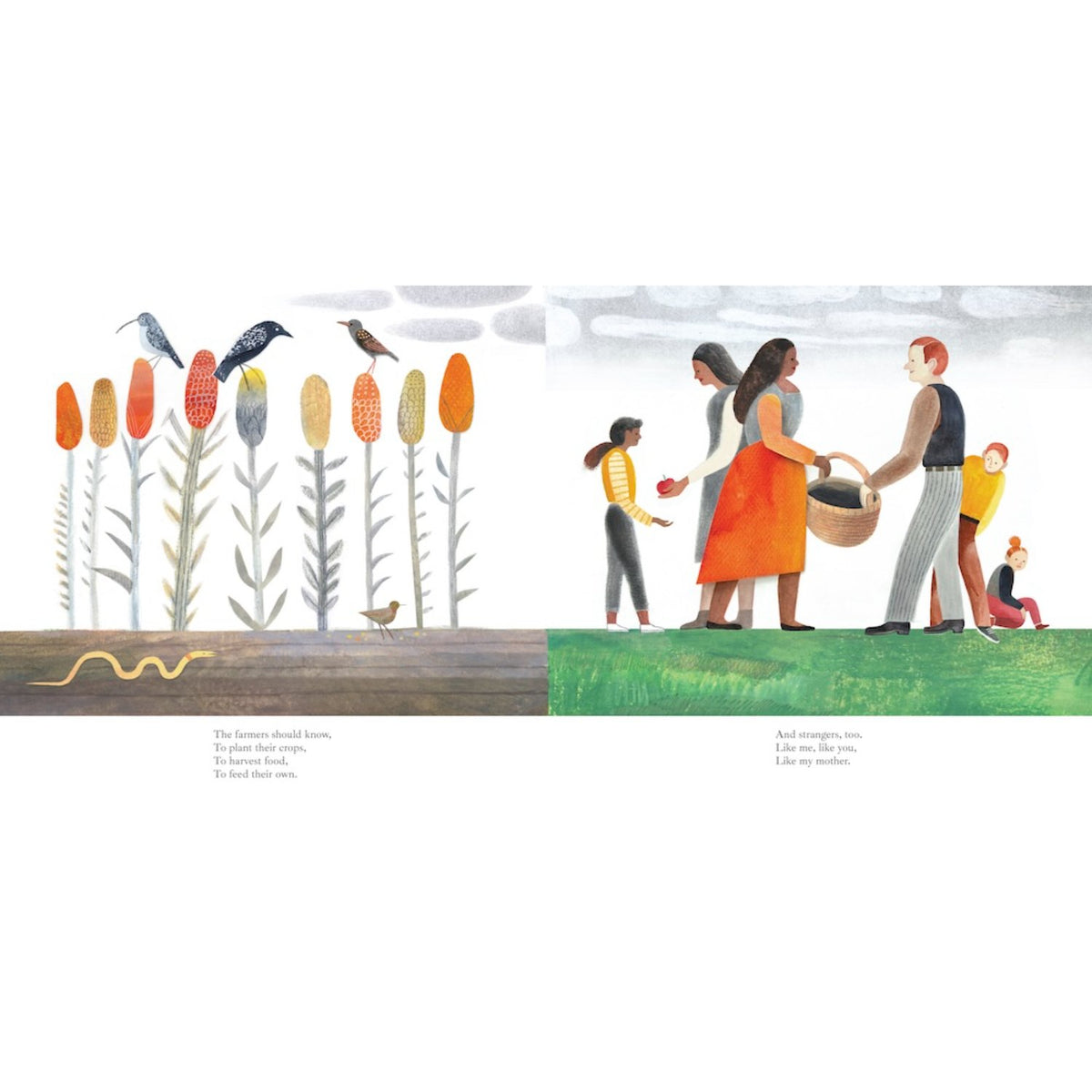 Sample pages (6) from 'Weather Keeper' by Nelly Buchet and Elizabeth Haidle - preschool hardcover