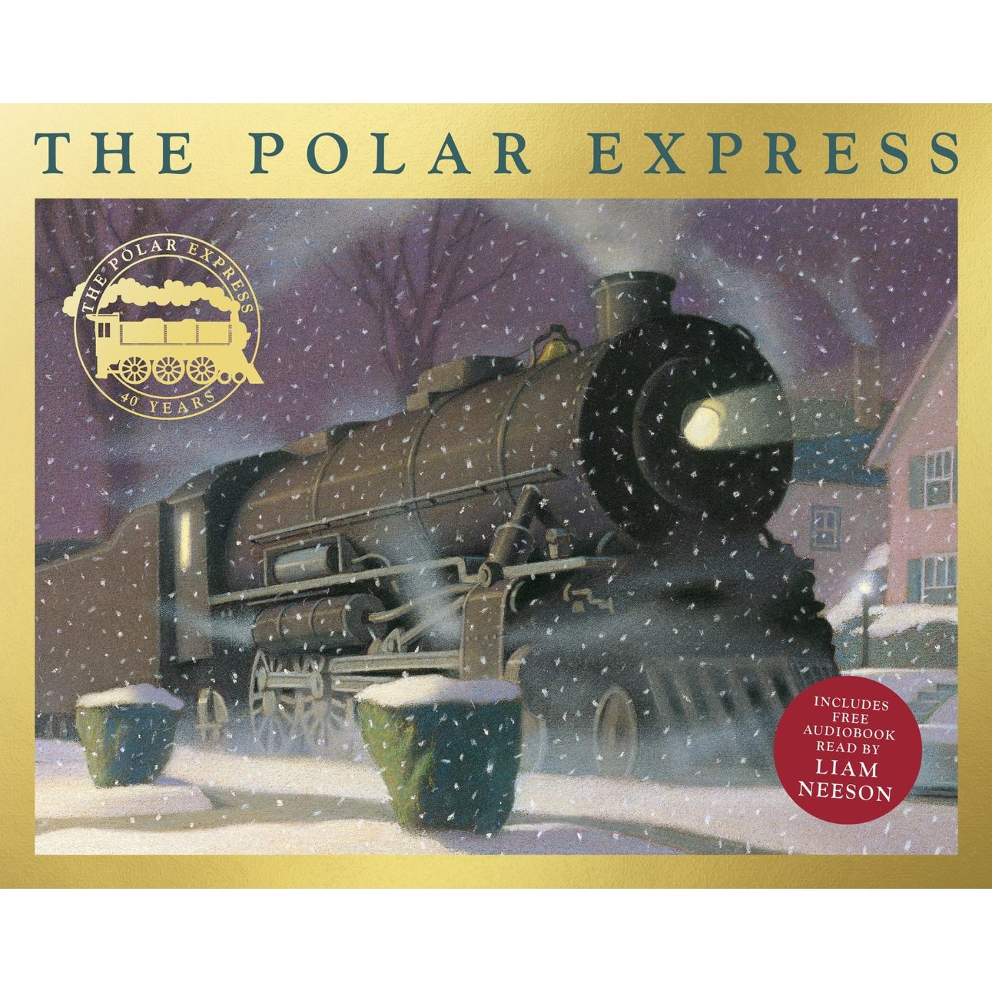The Polar Express:  40th Anniversary Edition with free audiobook read by Liam Neeson | Paperback | Children's Story Book