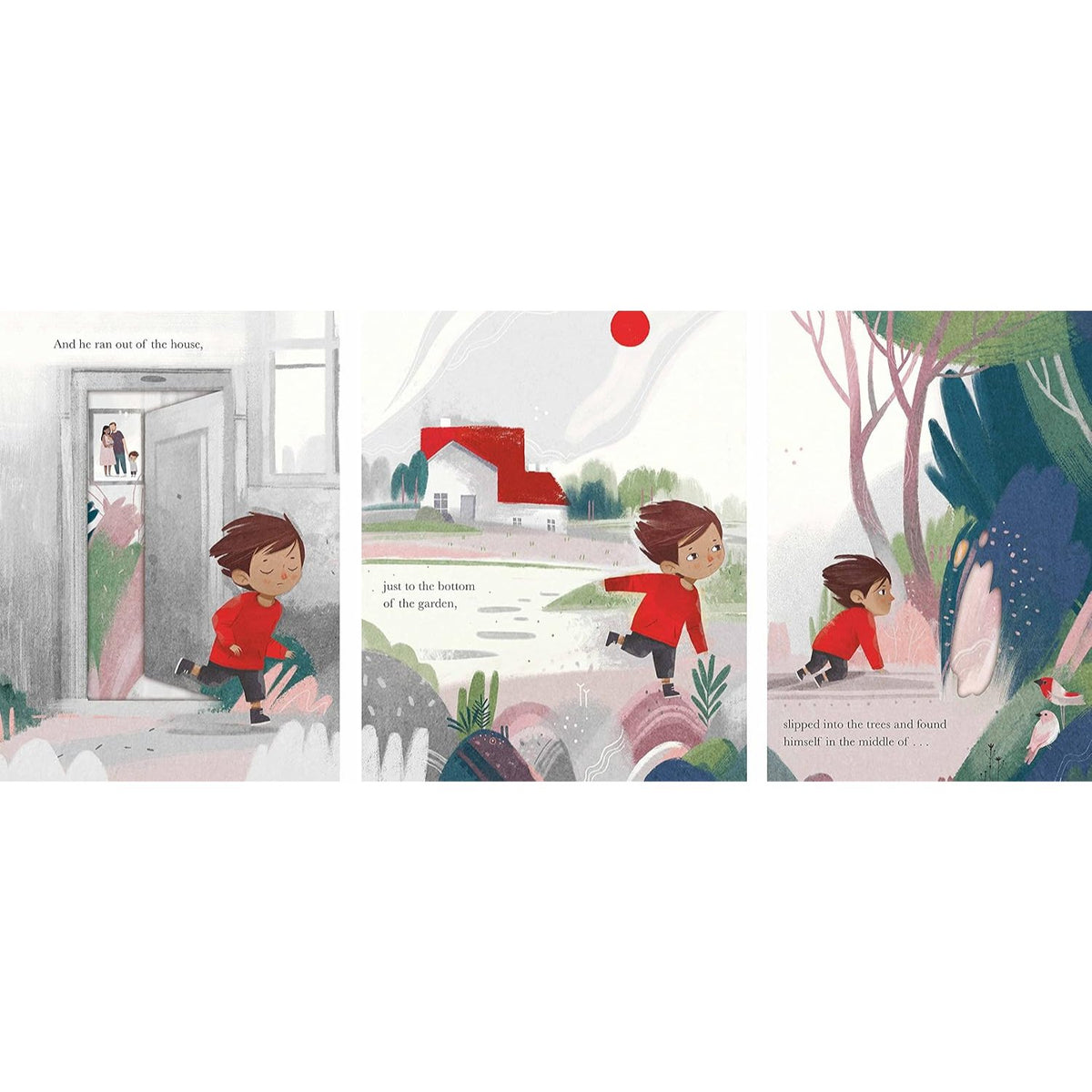 Sample pages (3) from 'Somewhere' by Jeanne Willis and Anastasia Suvorova - preschool paperback