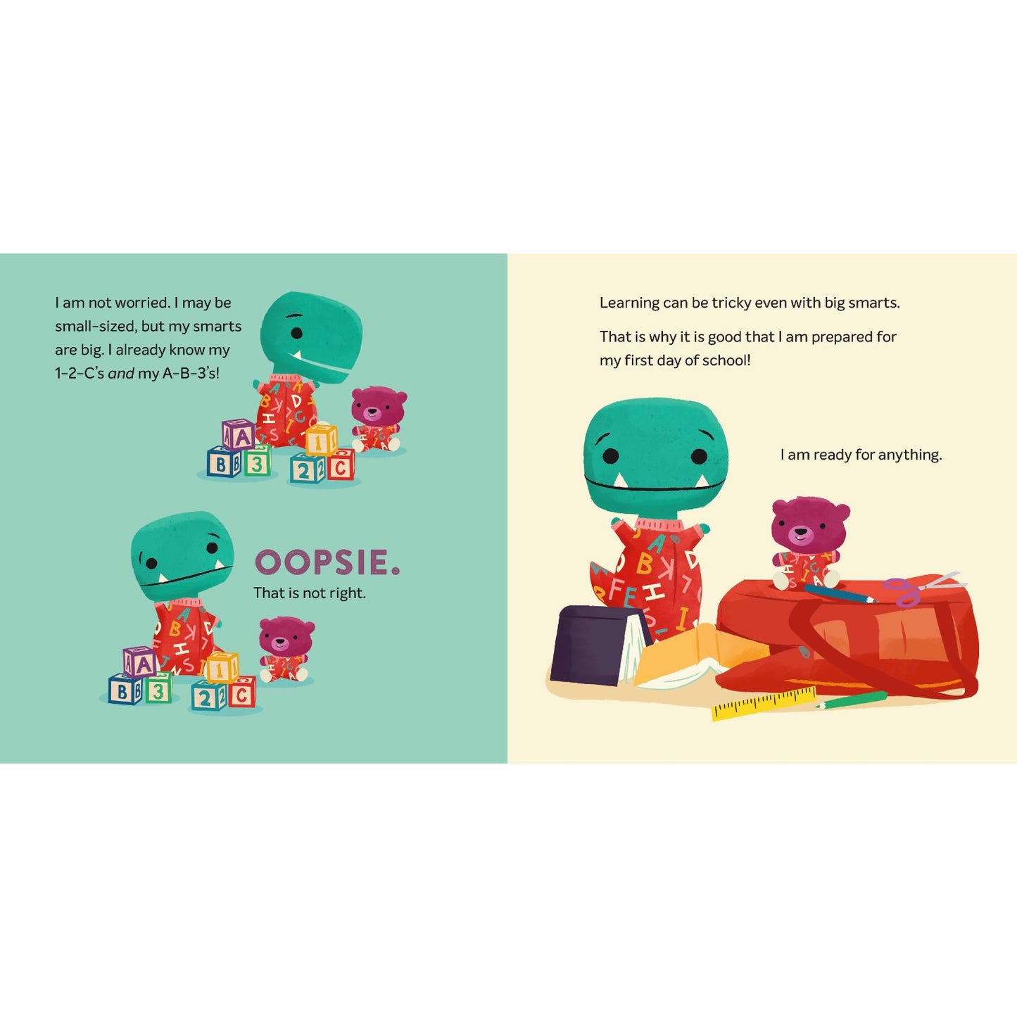 Tiny T. Rex and the First-Day Oopsies - A Back-to-School Book | Hardcover | Children's Book on School & Learning