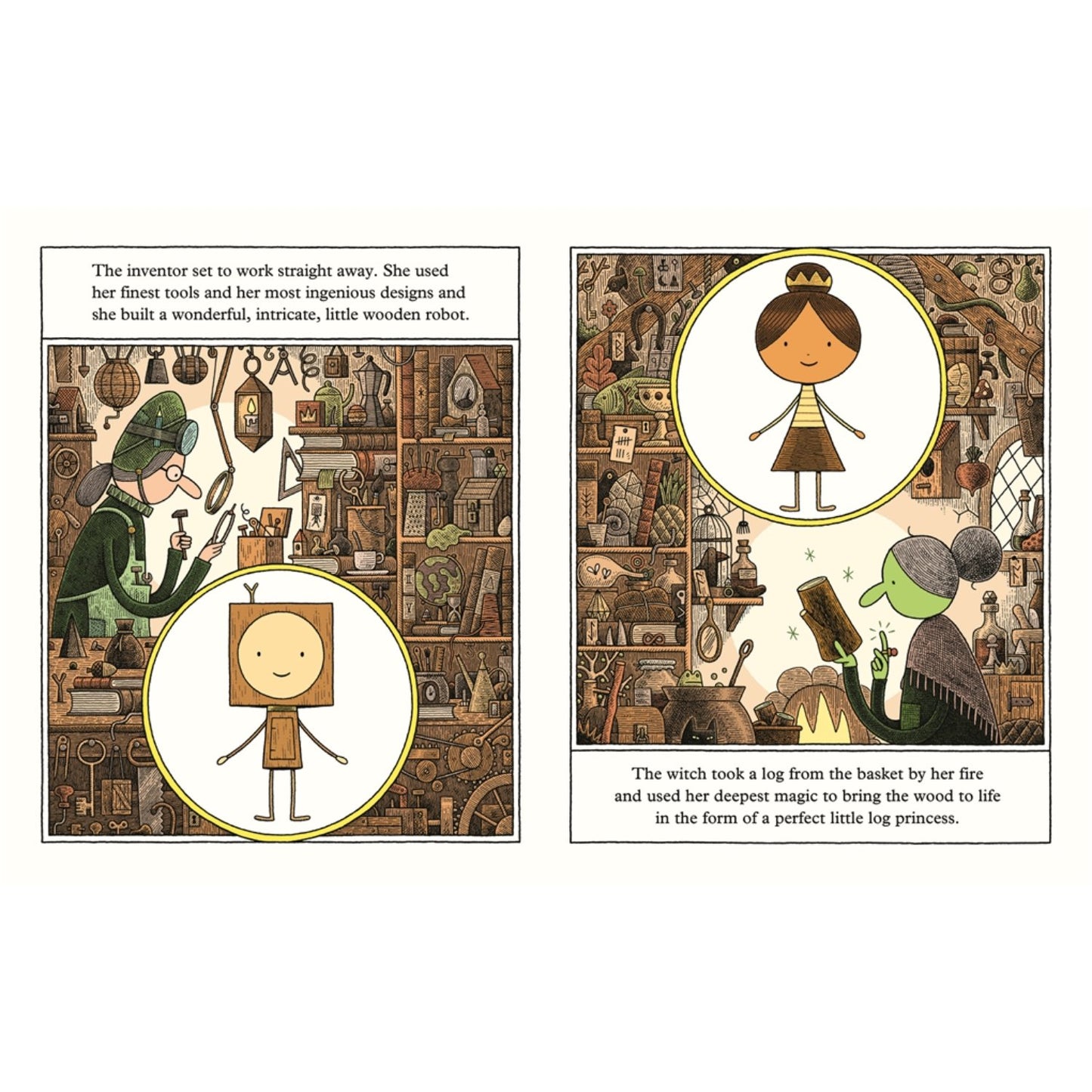 Little Wooden Robot and the Log Princess | Paperback | Children's Story Book