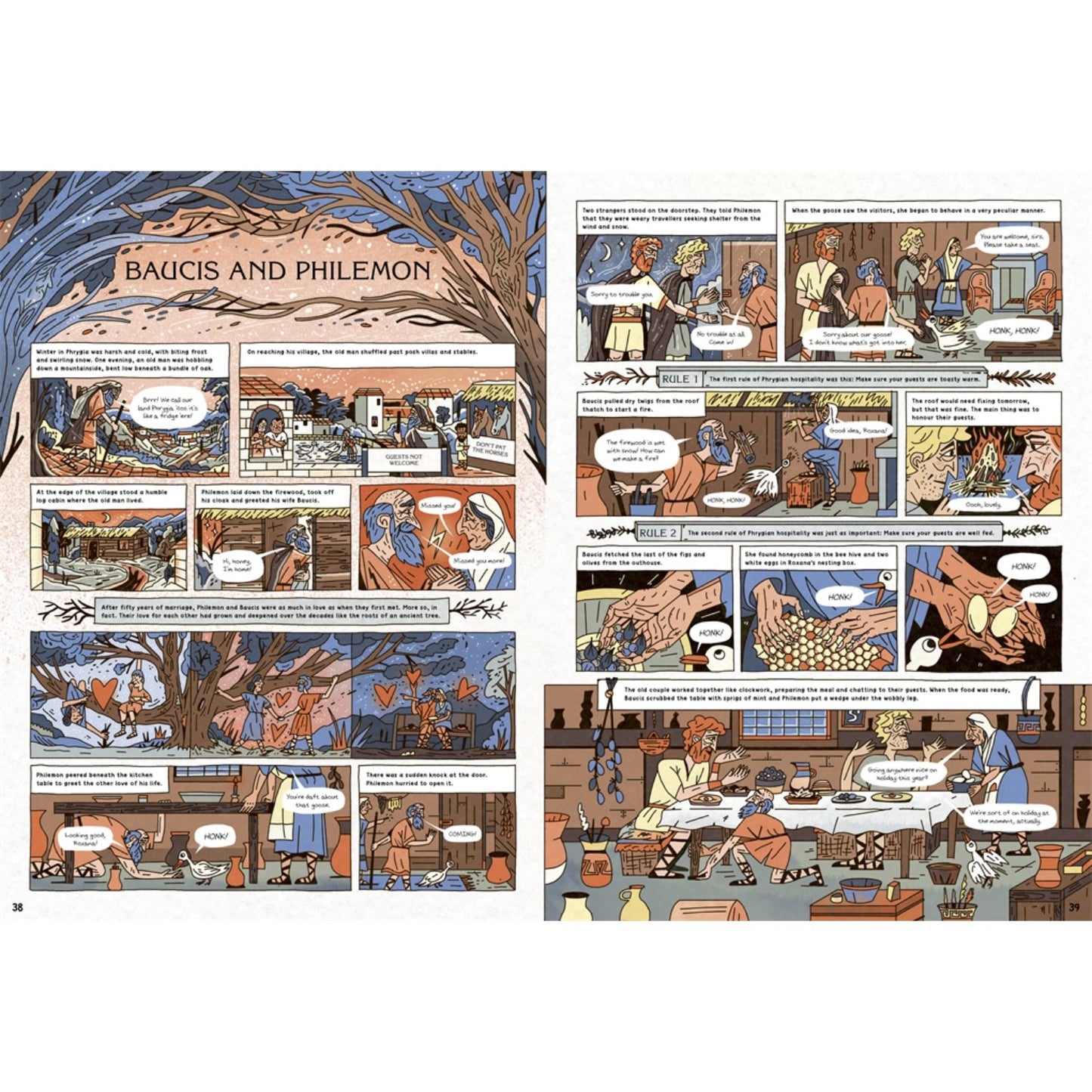Comic Strip Myths: Myths, Gods and Gladiators in Ancient Rome | Hardcover | Children's Book on History