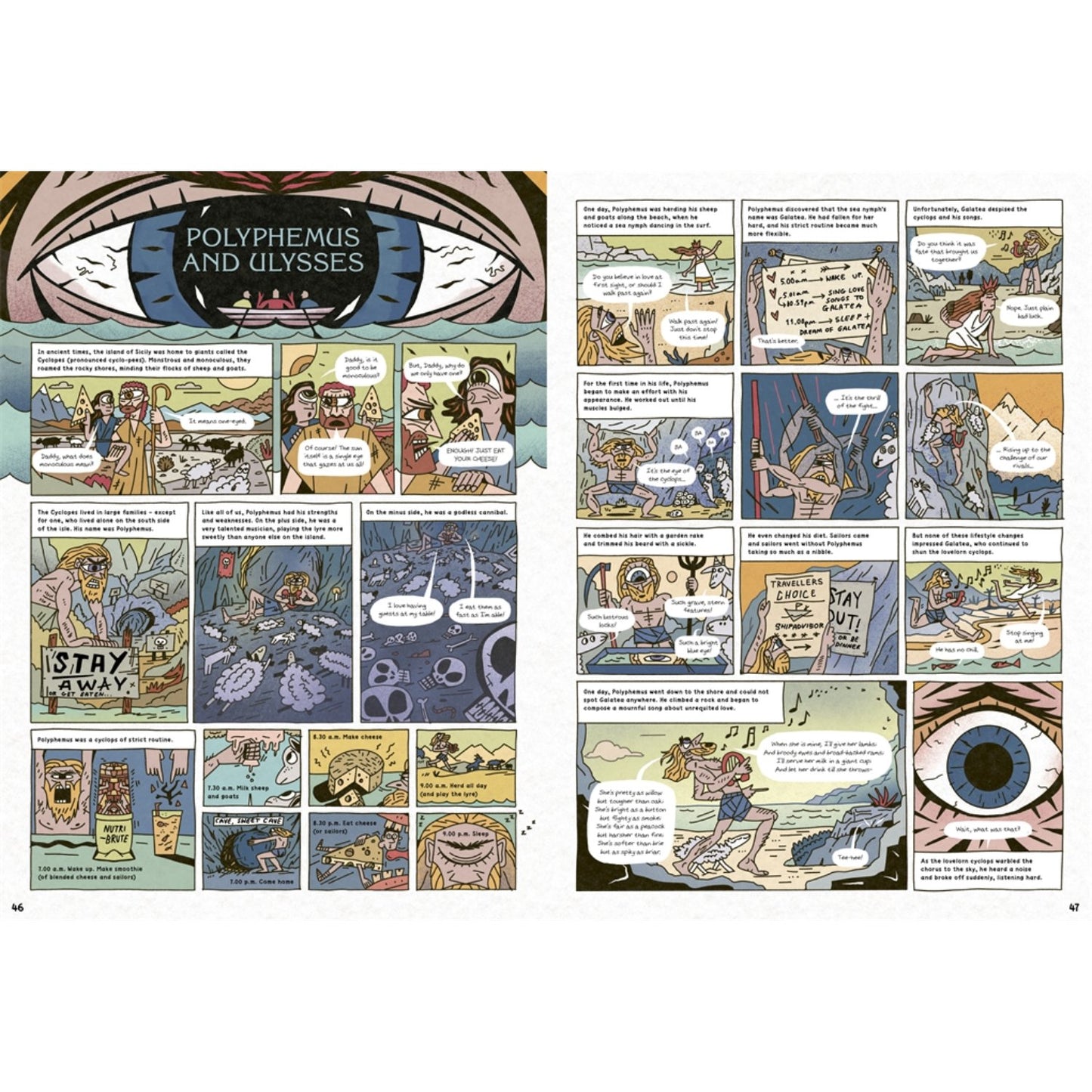 Comic Strip Myths: Myths, Gods and Gladiators in Ancient Rome | Hardcover | Children's Book on History