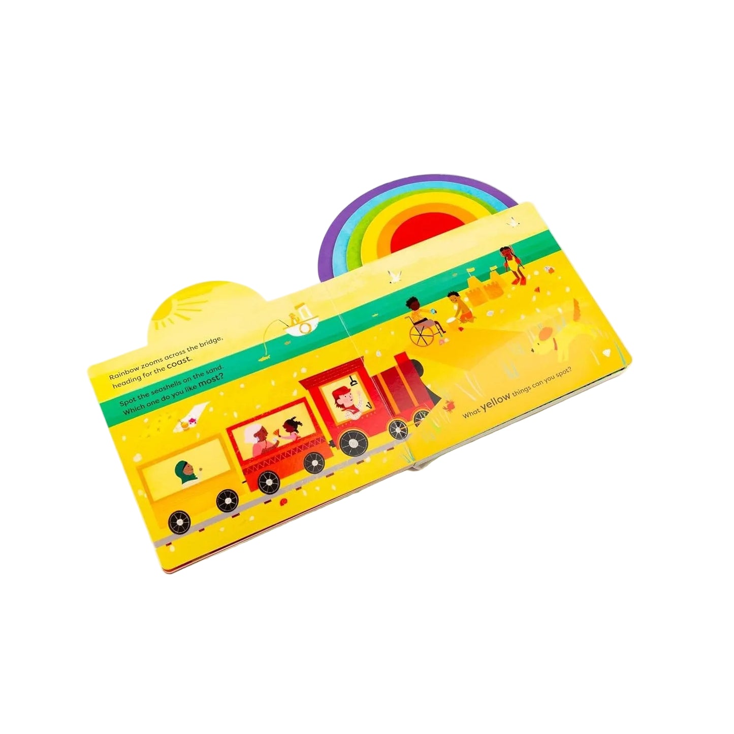 Rainbow Train | Board Book | Children's Early Learning Book