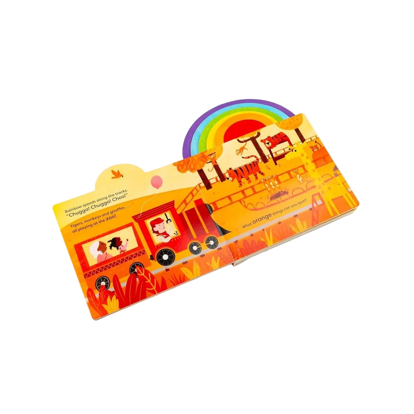 Rainbow Train | Board Book | Children's Early Learning Book