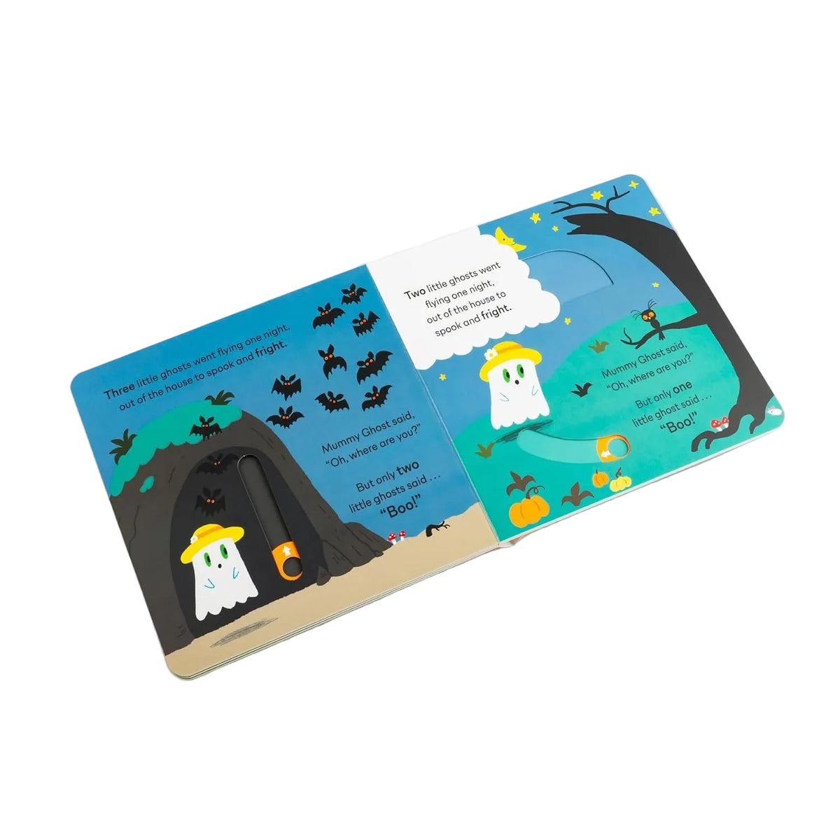 Sample pages (2) from 'Five Little Ghosts' by Alex Barrow - toddler board book