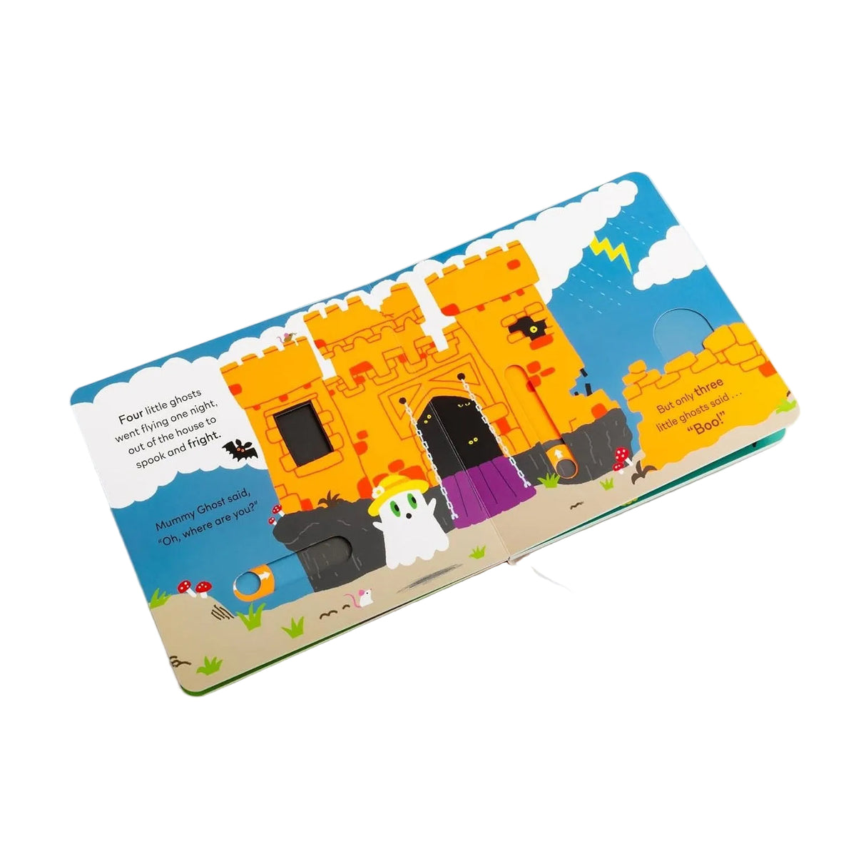 Sample pages (4) from 'Five Little Ghosts' by Alex Barrow - toddler board book