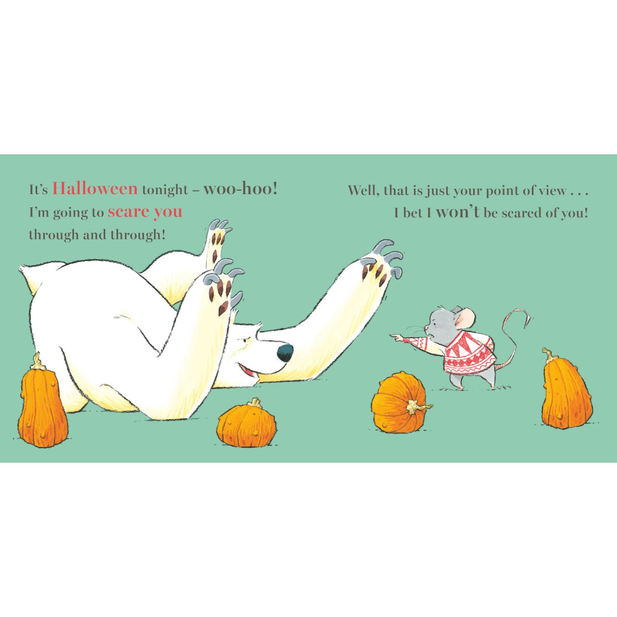 Sample pages (5) from 'How to Scare a Mouse and Bear' by Ross Collins - toddler paperback