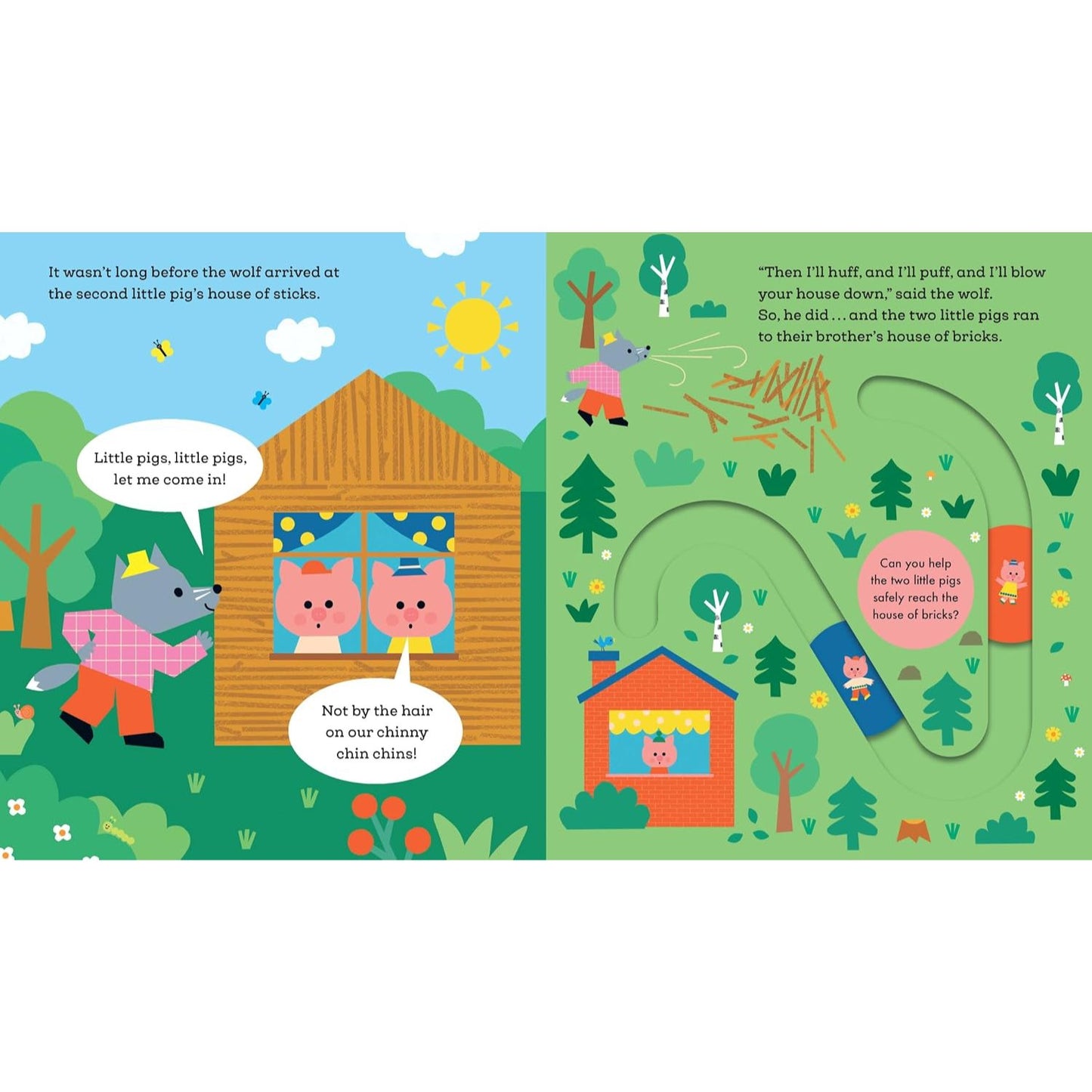 Fairy Trails: The Three Little Pigs | Board Book | Children's Book on Fairy Tales & Folklore