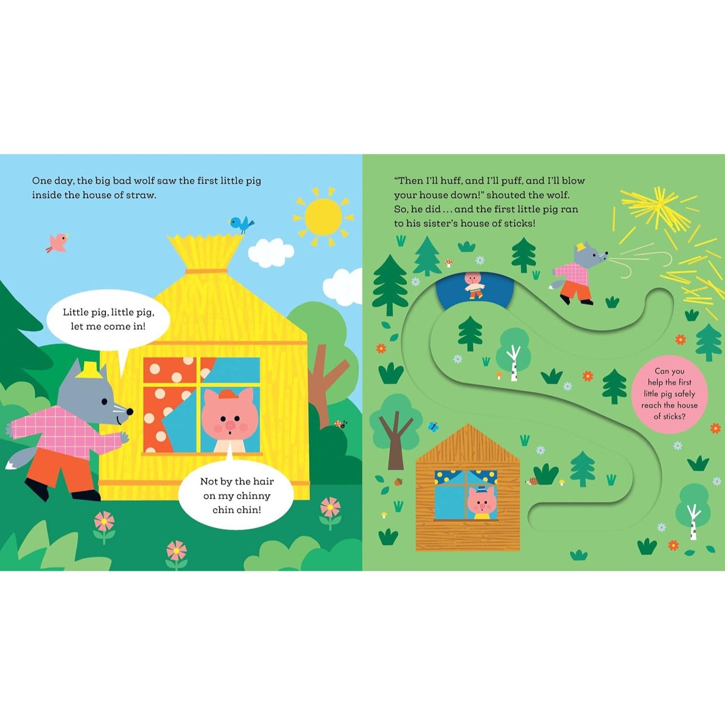 Fairy Trails: The Three Little Pigs | Board Book | Children's Book on Fairy Tales & Folklore