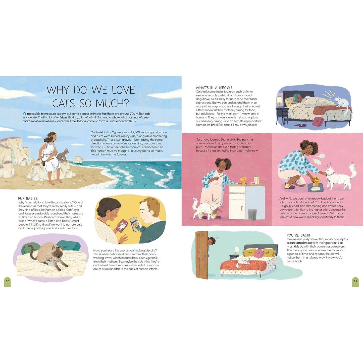 World of Cats - Facts & Real-Life Stories for Cat Lovers | Hardcover | Children's Book on Animals