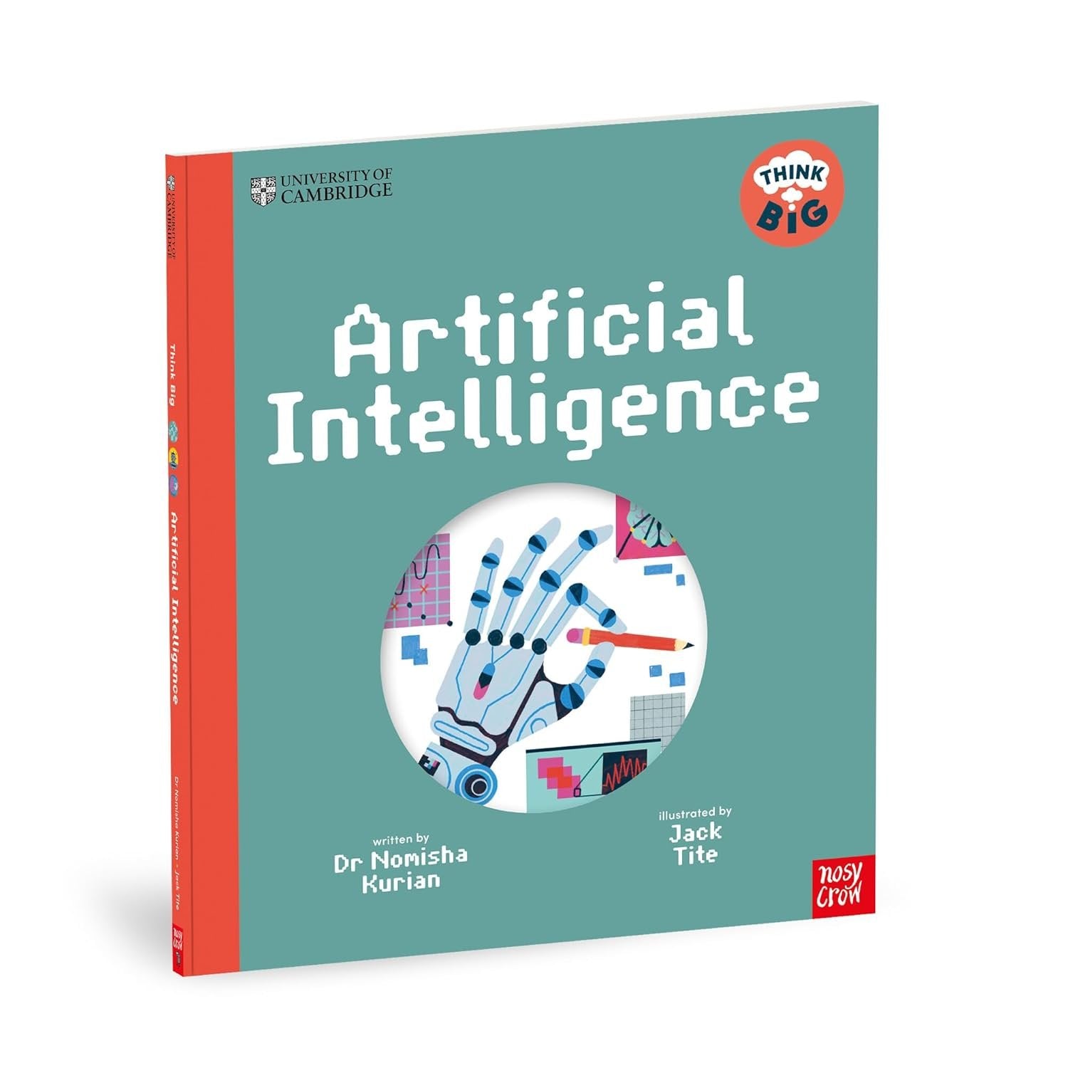 Book titled 'Artificial Intelligence' with a colorful cover on a white background