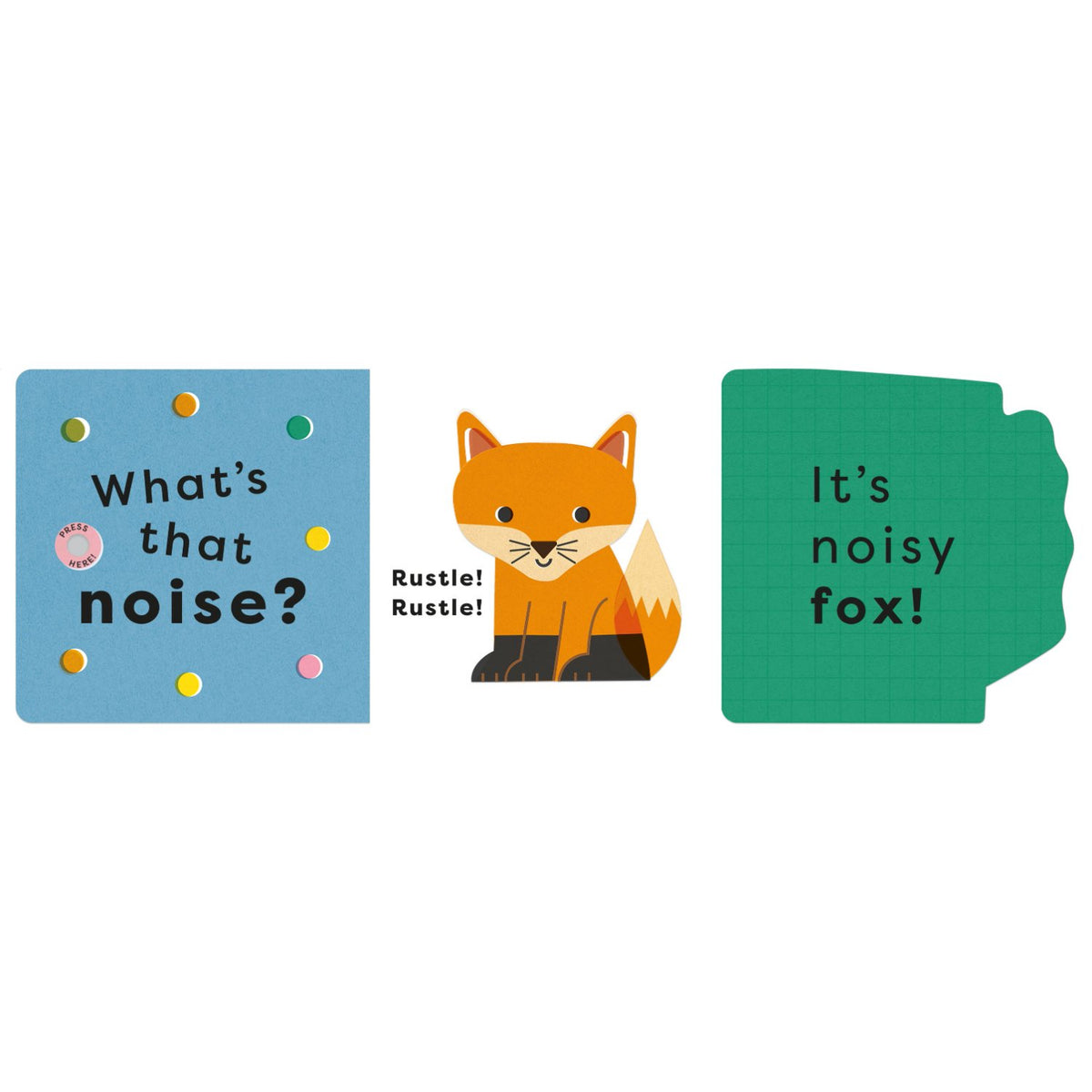 Sample pages (3) from 'What's That Noise? Hoot!' by Pui Lee - children's board book