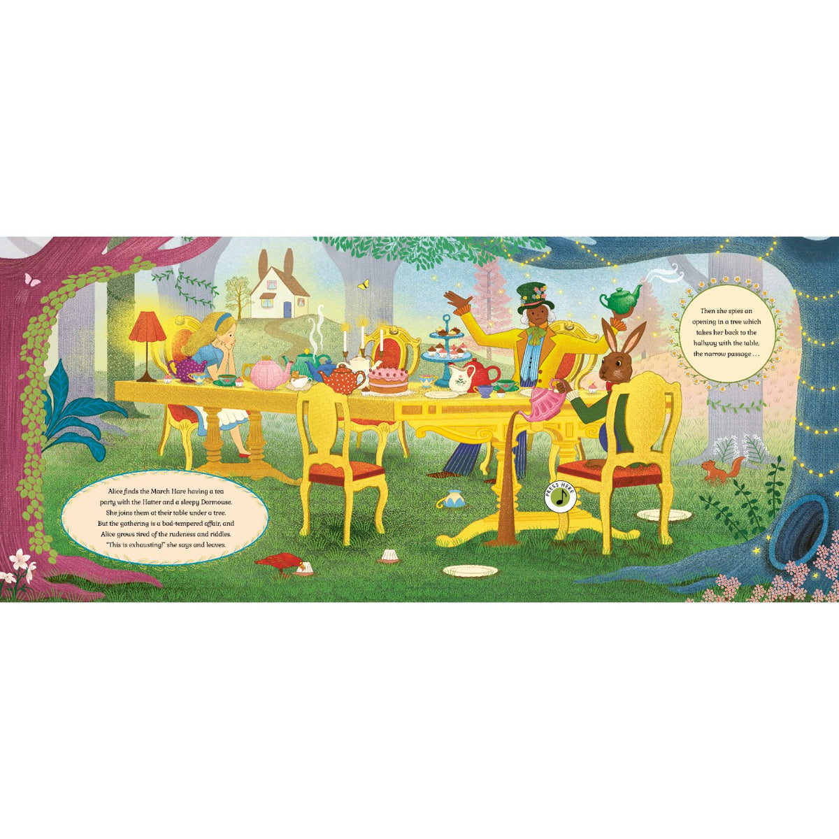 Sample pages (5) from 'Story Orchestra: Alice's Adventures in Wonderland' by Jessica Courtney-Tickle - preschool novelty book