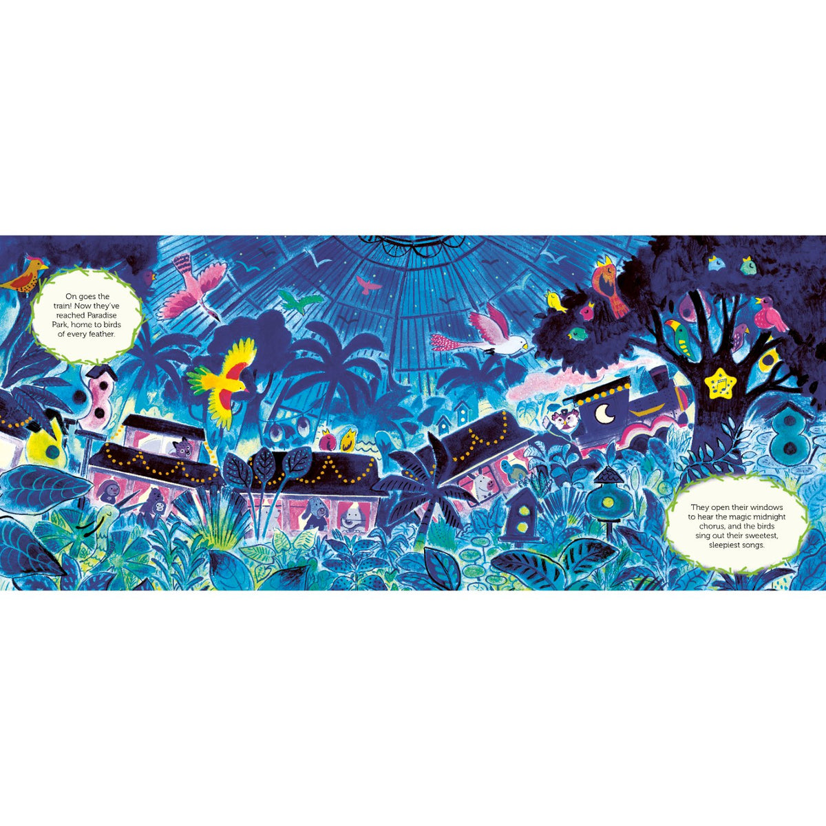 Sample pages (6) from 'Sleepy Soundbook: The Magic Bedtime Train Ride' by Lauren Degraaf - preschool hardcover