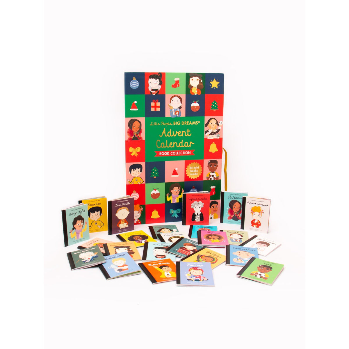 Children's hardcover cover: 'Little People, BIG DREAMS: Advent Calendar Book Collection' by Maria Isabel Sanchez Vegara
