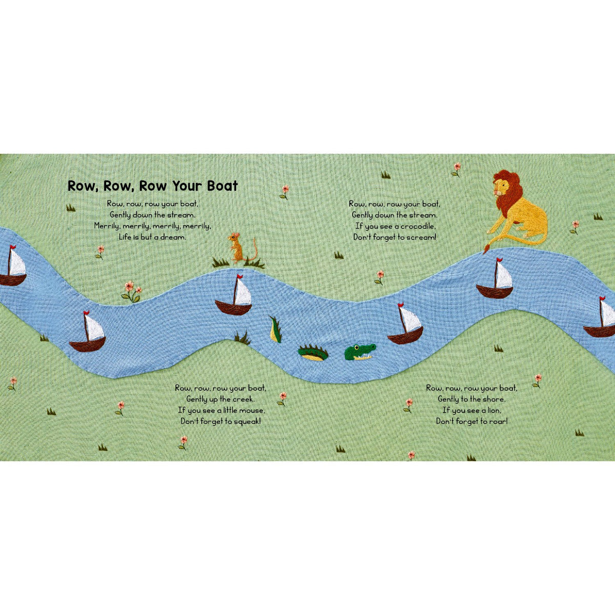 Sample pages (3) from 'Nursery Rhymes for Your Baby' by Chloe Giordano and Rachel Williams - toddler board book