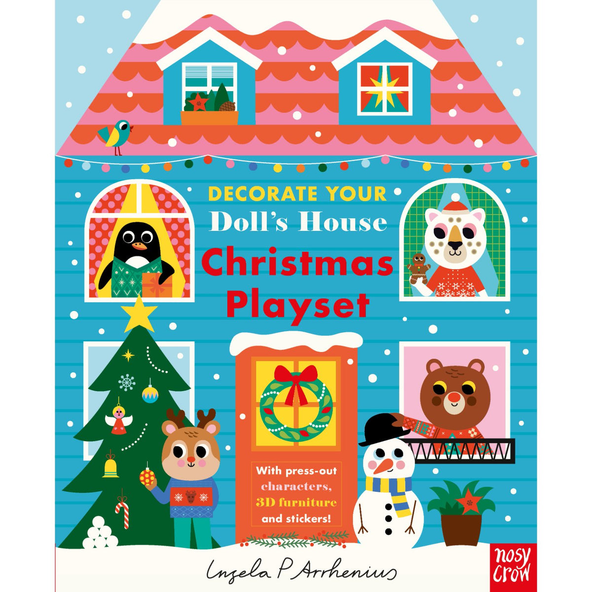Preschool cards cover: 'Decorate Your Doll's House: Christmas Playset' by Ingela P Arrhenius