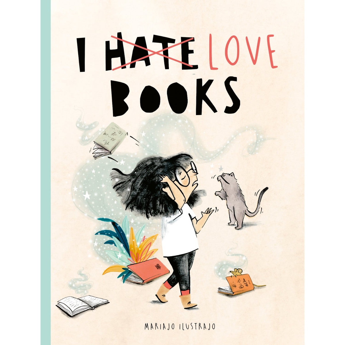 Preschool paperback cover: 'I Love Books' by Mariajo Ilustrajo