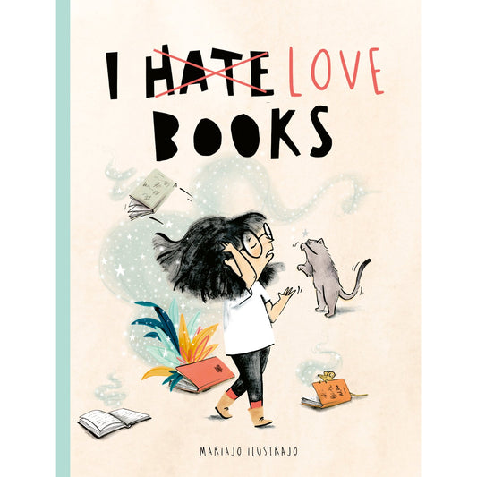 Preschool paperback cover: 'I Love Books' by Mariajo Ilustrajo