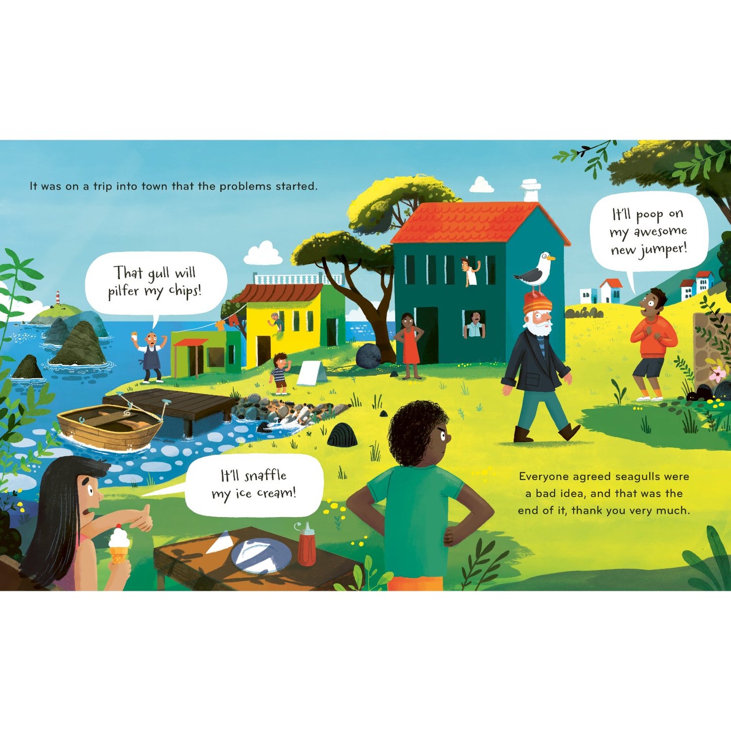Cliff - The Man with a Seagull on his Head | Paperback | Children's Story Book
