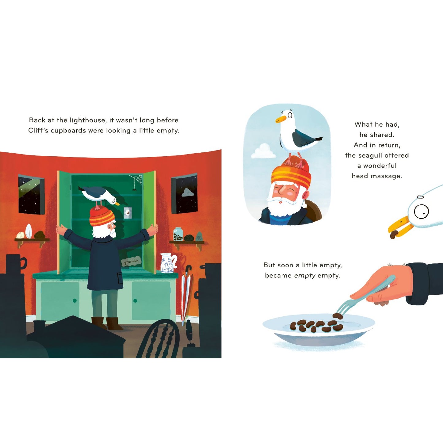 Cliff - The Man with a Seagull on his Head | Paperback | Children's Story Book