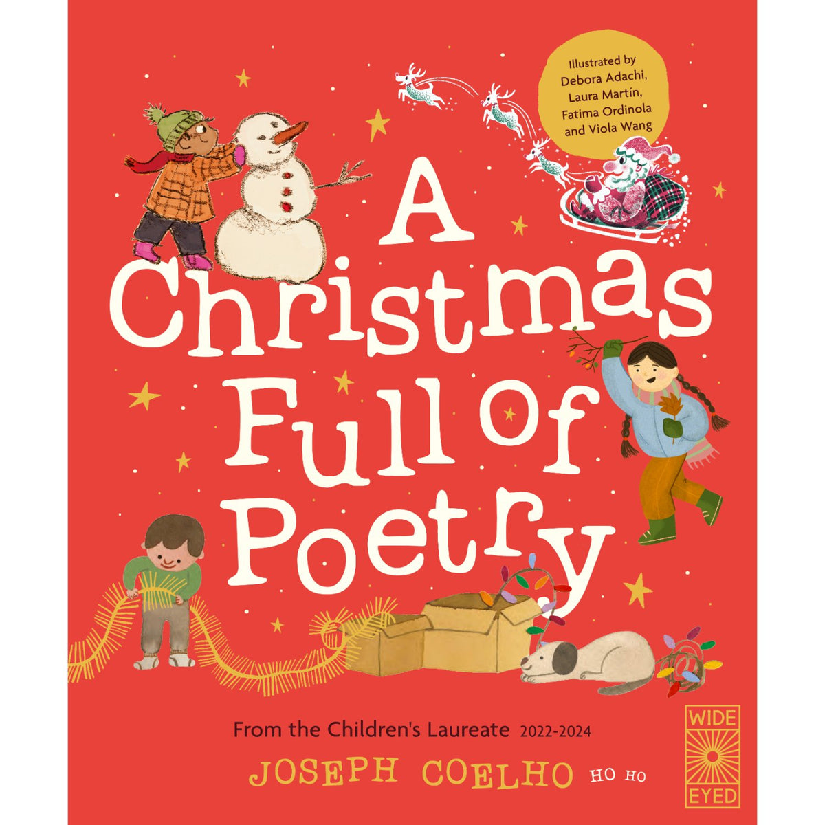 Preschool hardcover cover: 'Christmas Full of Poetry' by Joseph  Coelho, Viola Wang and others
