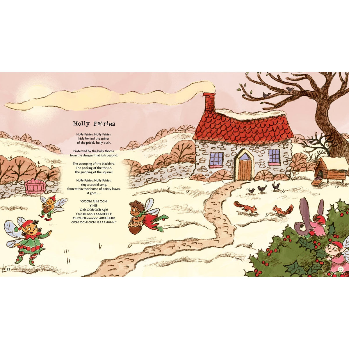Sample pages (4) from 'Christmas Full of Poetry' by Joseph  Coelho, Viola Wang and others - preschool hardcover