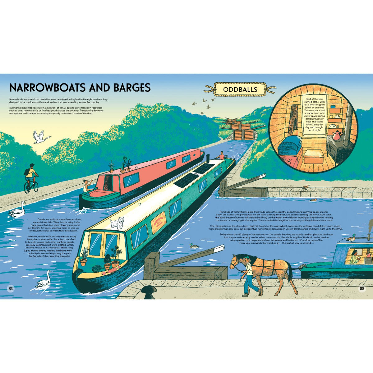 Sample pages (6) from 'On Board' by Tom Adams and Tom Jay - children's hardcover