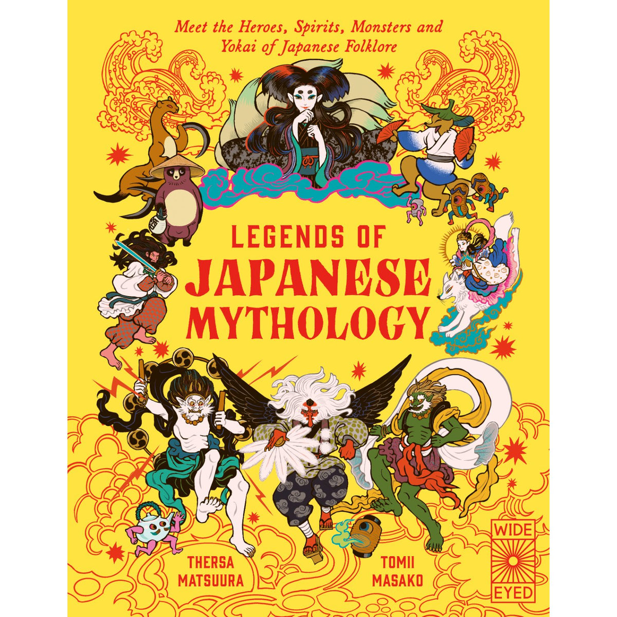 Children's hardcover cover: 'Legends of Japanese Mythology' by Thersa Matsuura and Tomii Masako