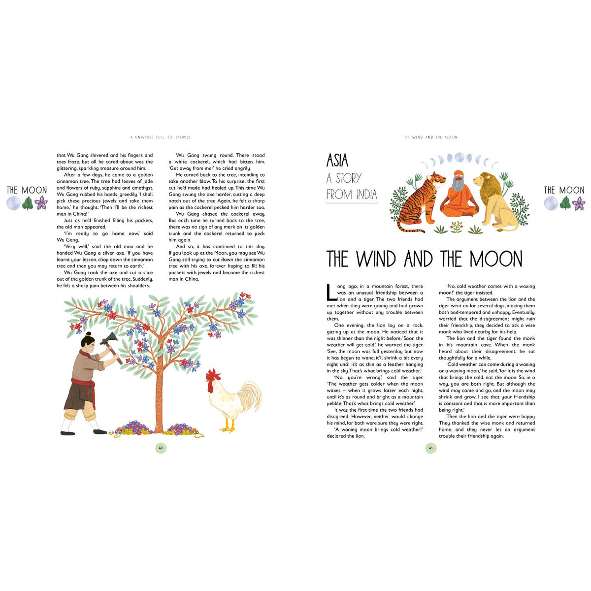 Sample pages (4) from 'Universe Full of Stories' by Angela McAllister and Zanna Goldhawk - preschool hardcover