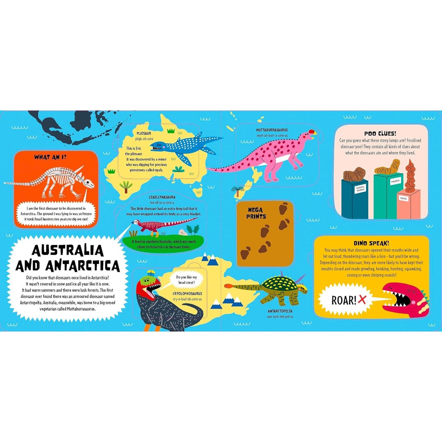 Lonely Planet Kids My First Lift-the-Flap Dinosaur Atlas - Contains Over 50 Flaps to Lift | Hardcover | Children's Book