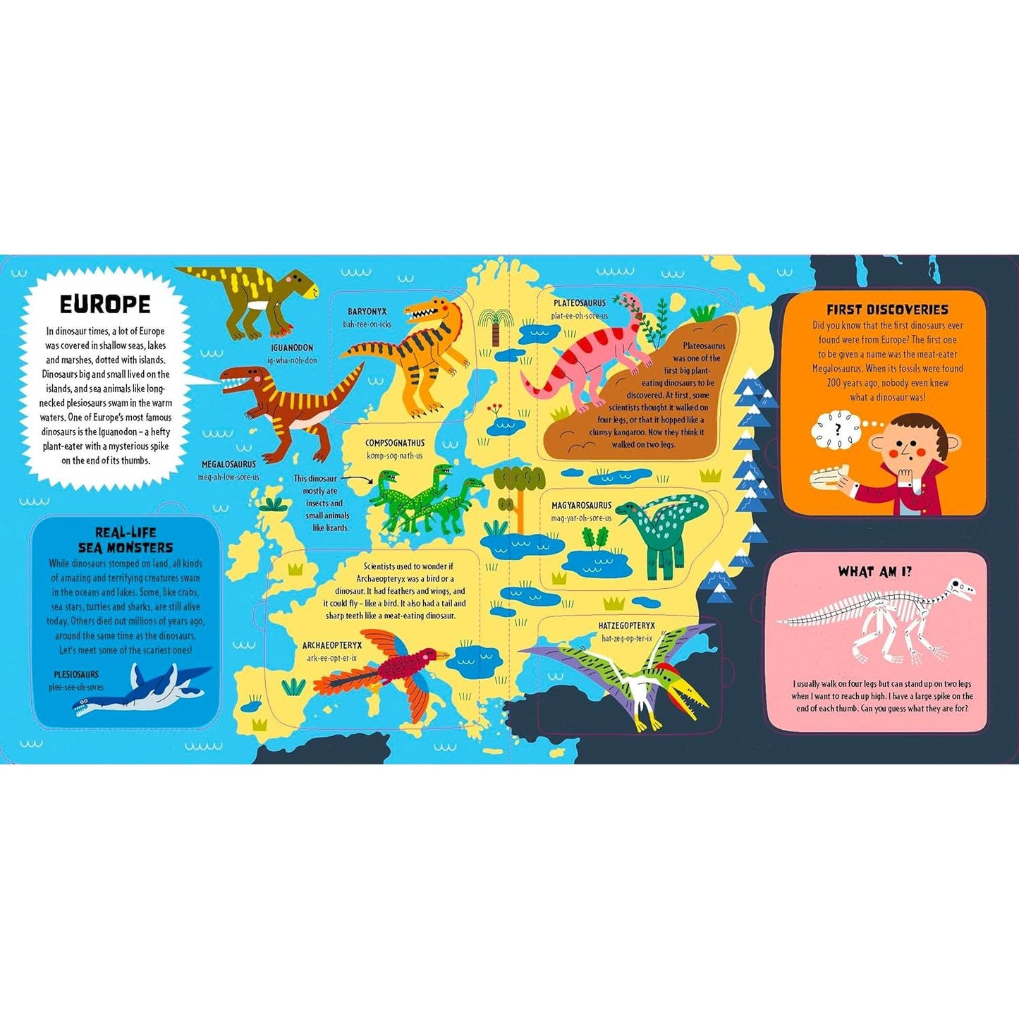 Lonely Planet Kids My First Lift-the-Flap Dinosaur Atlas - Contains Over 50 Flaps to Lift | Hardcover | Children's Book