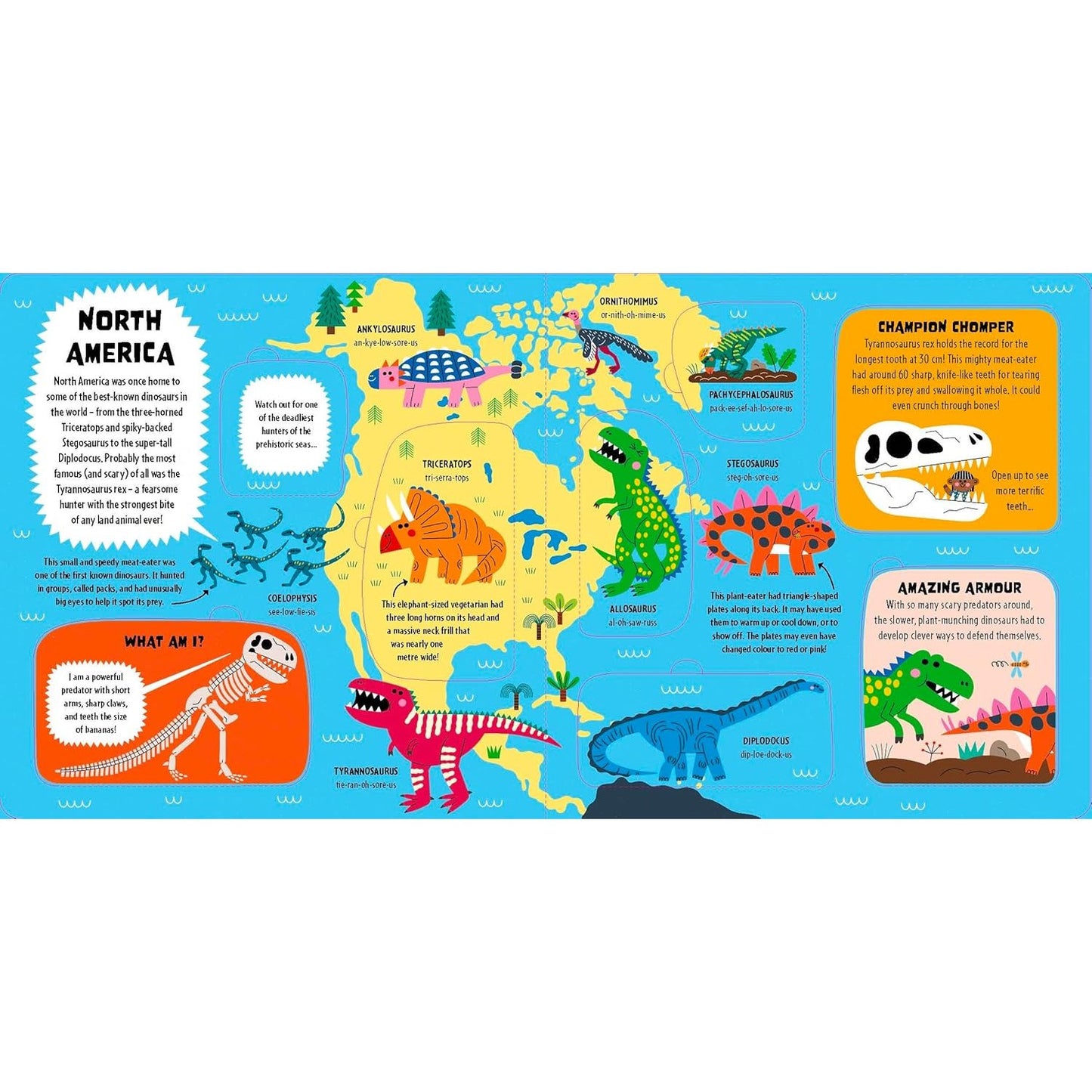 Lonely Planet Kids My First Lift-the-Flap Dinosaur Atlas - Contains Over 50 Flaps to Lift | Hardcover | Children's Book