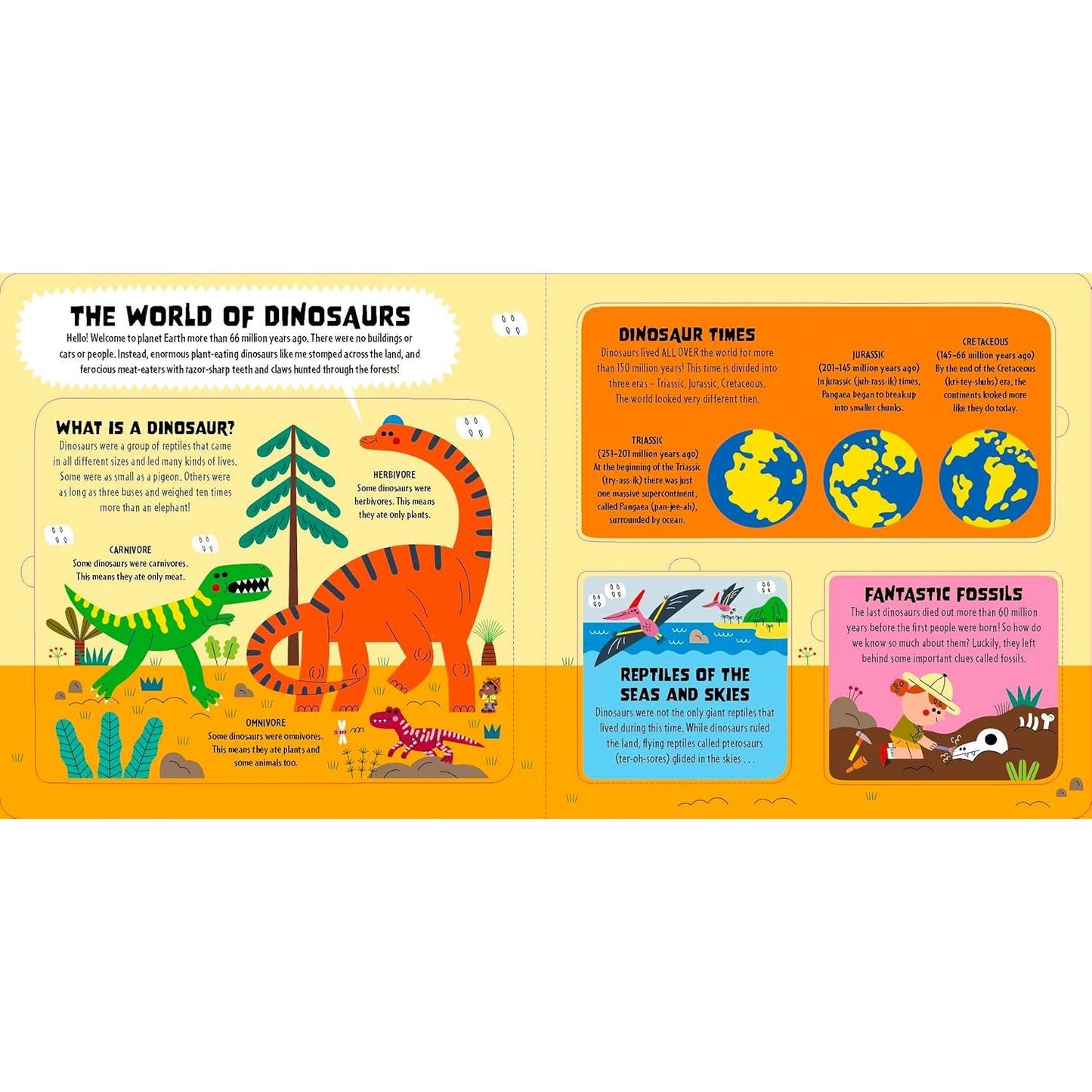 Lonely Planet Kids My First Lift-the-Flap Dinosaur Atlas - Contains Over 50 Flaps to Lift | Hardcover | Children's Book