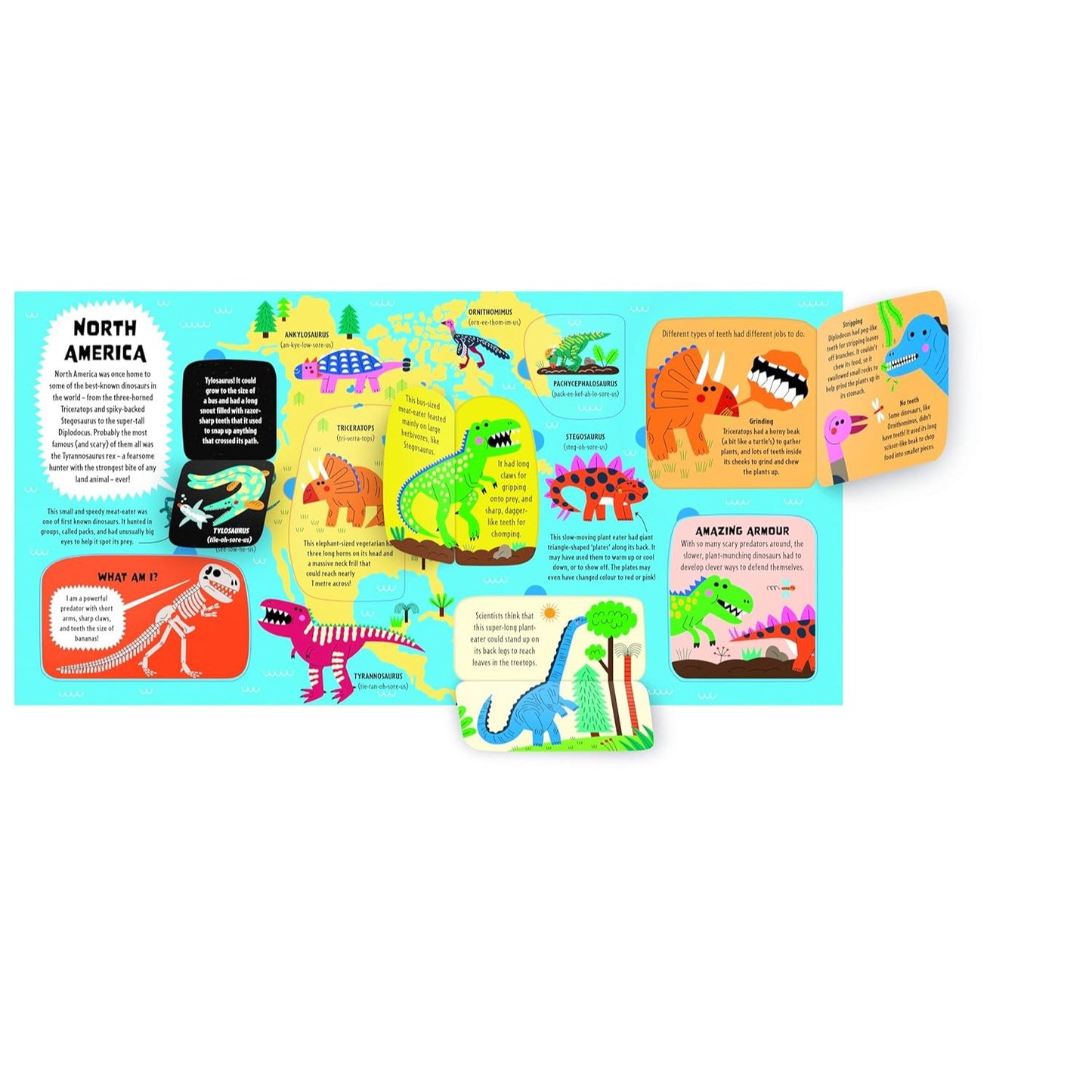 Lonely Planet Kids My First Lift-the-Flap Dinosaur Atlas - Contains Over 50 Flaps to Lift | Hardcover | Children's Book
