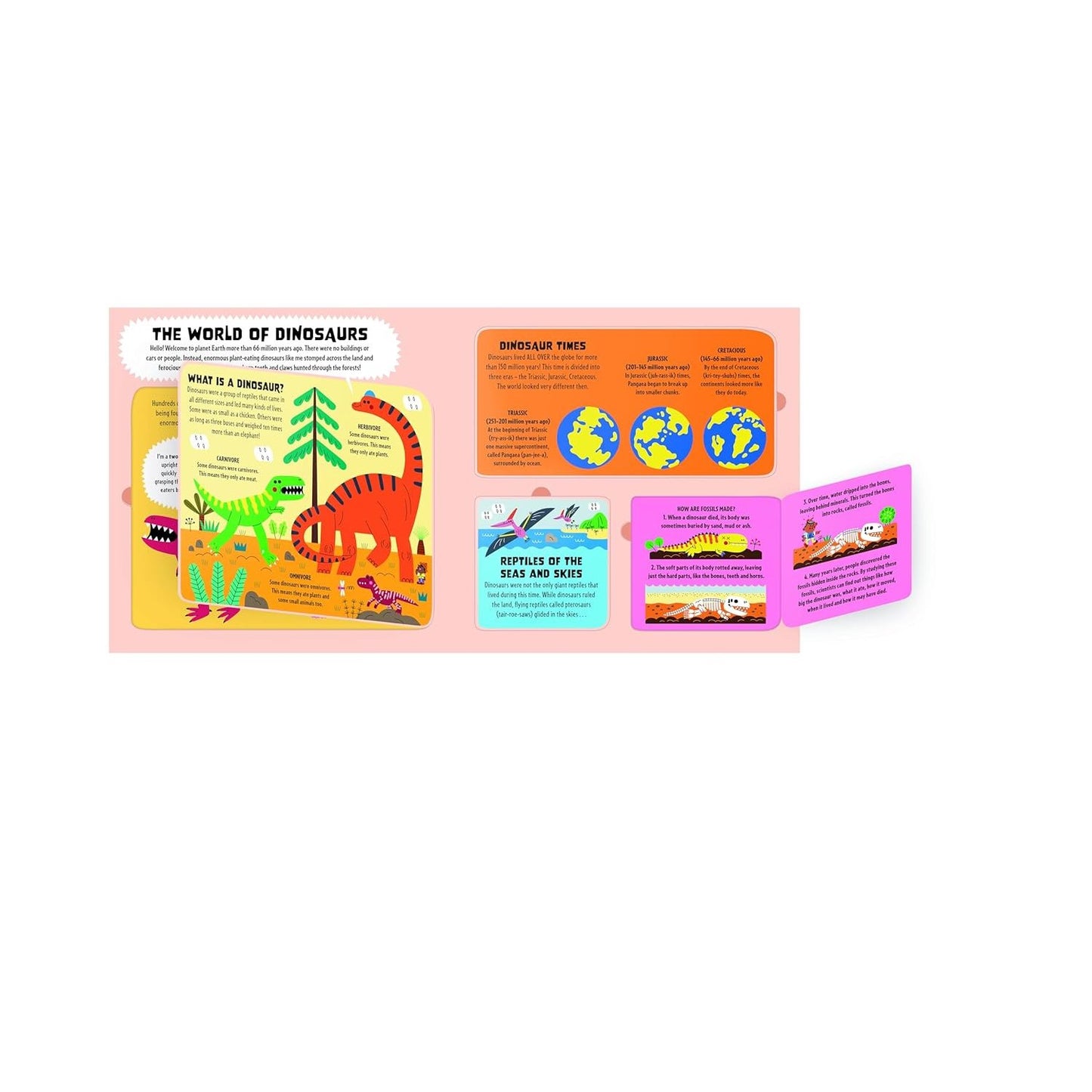 Lonely Planet Kids My First Lift-the-Flap Dinosaur Atlas - Contains Over 50 Flaps to Lift | Hardcover | Children's Book