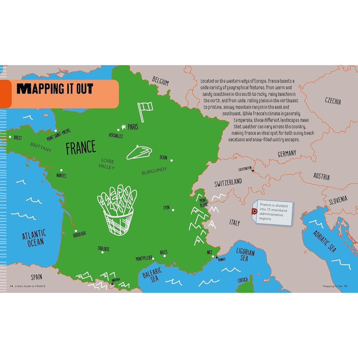 Sample pages (7) from 'Lonely Planet Kids A Kid's Guide to France' by Paige Towler - children's paperback