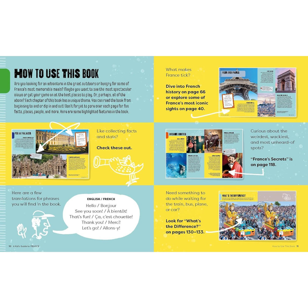 Sample pages (9) from 'Lonely Planet Kids A Kid's Guide to France' by Paige Towler - children's paperback