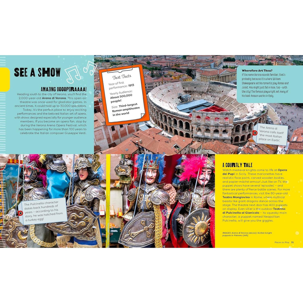 Sample pages (2) from 'Lonely Planet Kids A Kid's Guide to Italy' by Alexa Ward - children's paperback