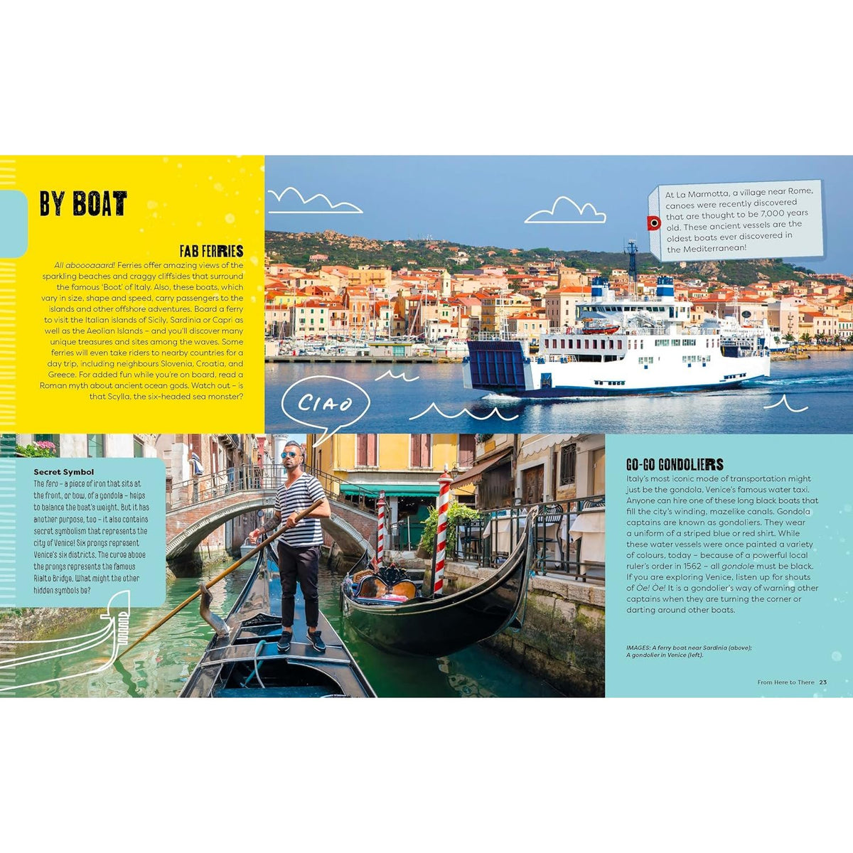 Sample pages (5) from 'Lonely Planet Kids A Kid's Guide to Italy' by Alexa Ward - children's paperback