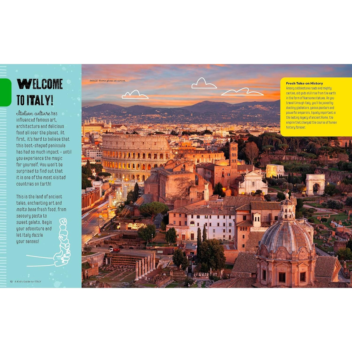 Sample pages (8) from 'Lonely Planet Kids A Kid's Guide to Italy' by Alexa Ward - children's paperback
