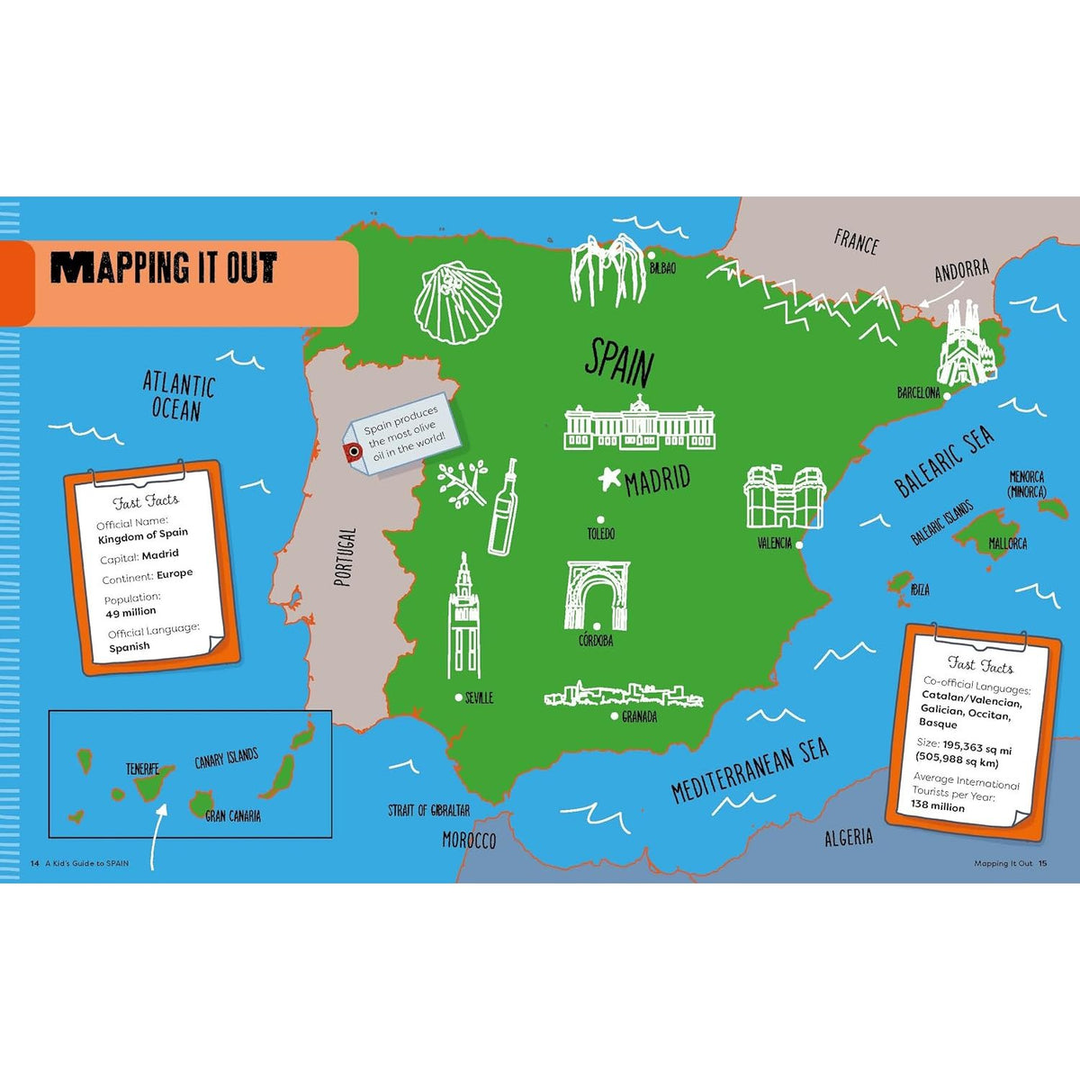 Sample pages (7) from 'Lonely Planet Kids A Kid's Guide to Spain' by Alexa Ward - children's paperback