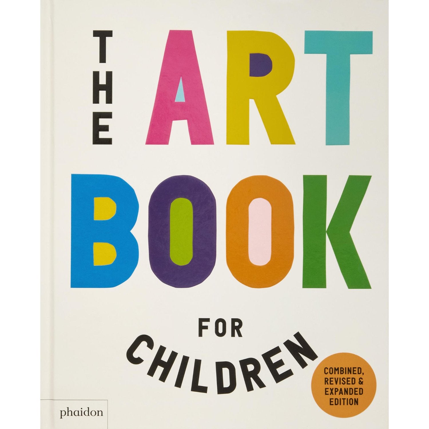 Book cover of 'The Art Book for Children' with colorful text on a beige background
